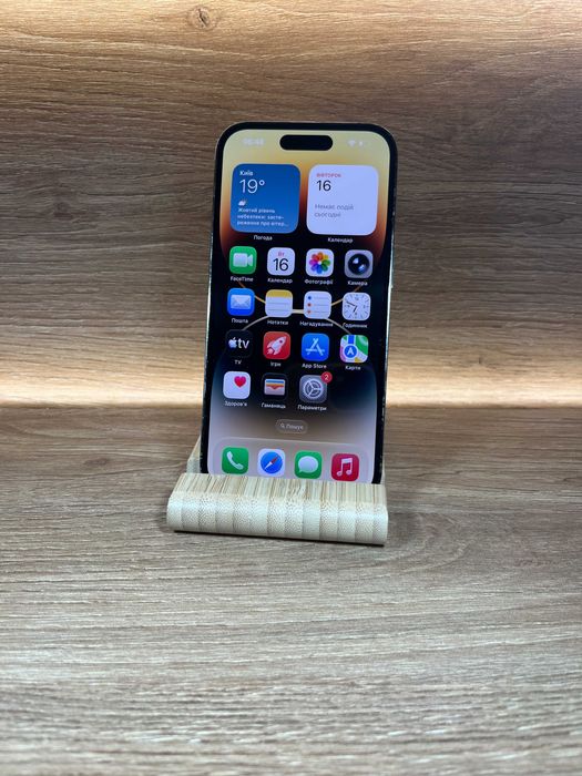 iPhone 14 Pro 128 Gold !! АКБ: 100% !! №: 0996 !! СТАН ГАРНИЙ !!! З США !! Айфон купити оригінал !!