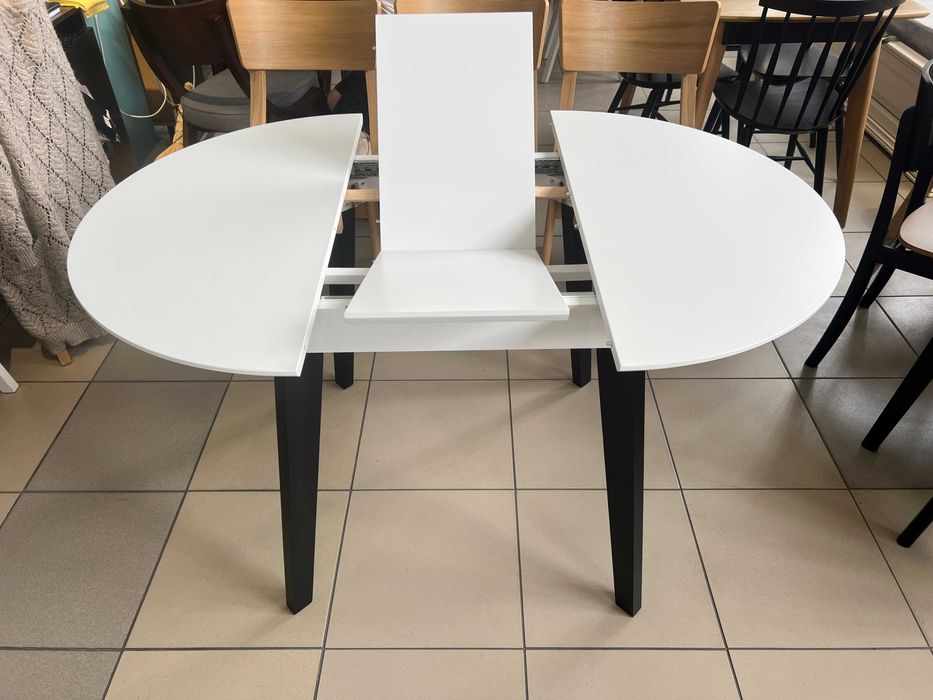 Стіл Марс Д90+30 кухонний круглий розкладний буковий на кухню бук