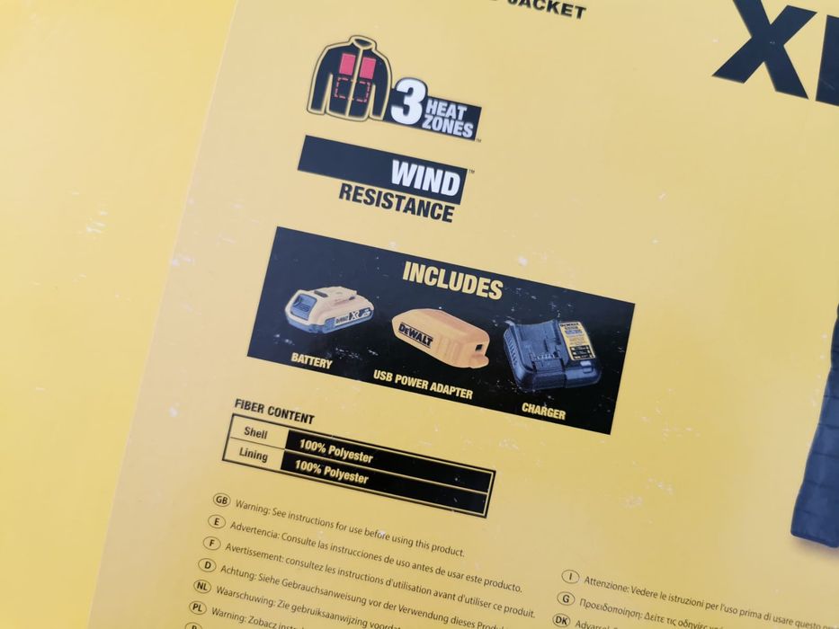 DeWalt DCHJ093D1 XL M L kurtka puchowa podgrzewana 18V PREZENT OKAZJA