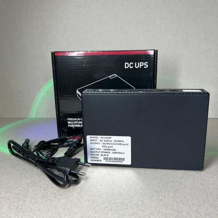 UPS для роутера 12 v УПС ИБП безперебойник 10400 mAh 18W DC1018P