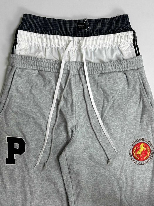 Штани Project GR 3 пояса спортивки sweatpants сірі штаны серые
