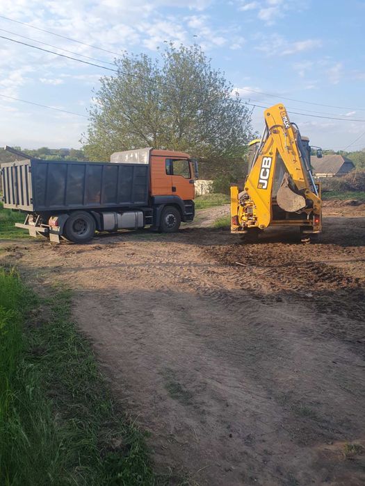 Аренда экскаватора JCB и самосвала. Вивіз мусора
