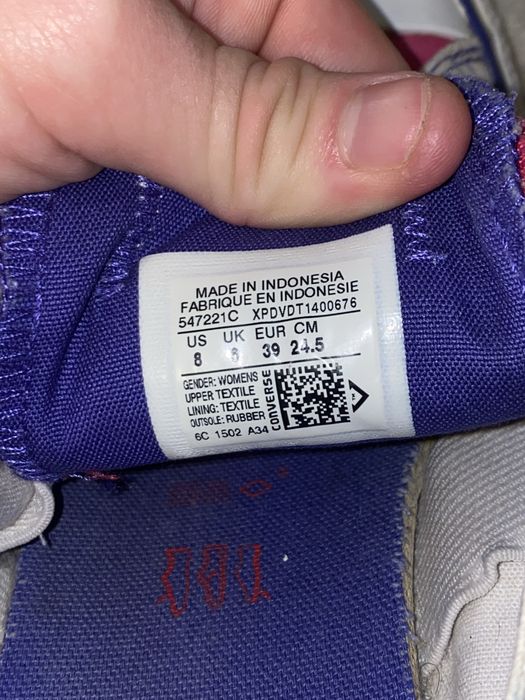 Converse all star multi tonge 39 размер