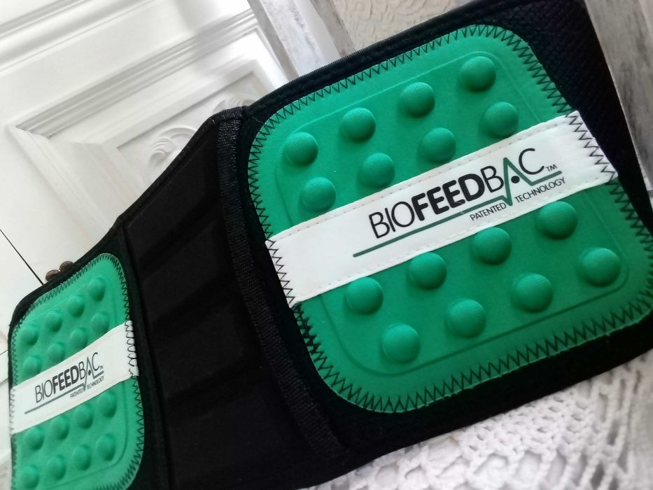Biofeedback pas biodrowy lędźwiowy usztywniający