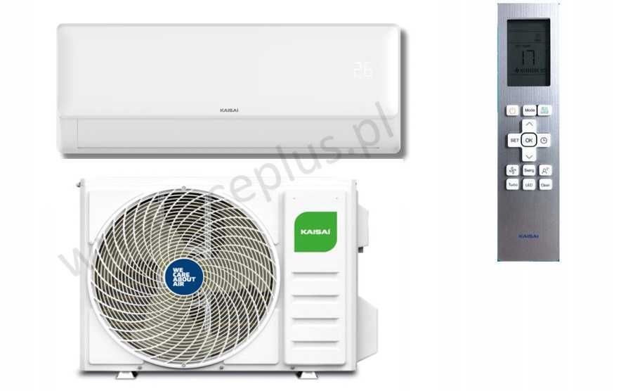 Klimatyzator Ścienny Kaisai FLY+ KKWX Wi-Fi 3,5kW Grzanie Wydajny, klimatyzacja do domu, grzałka