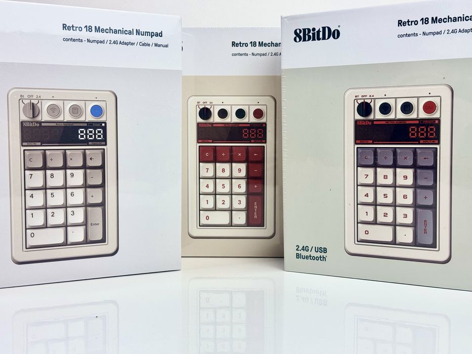 Механічна цифрова клавіатура калькулятор 8BitDo Retro 18 Bluetooth 2.4