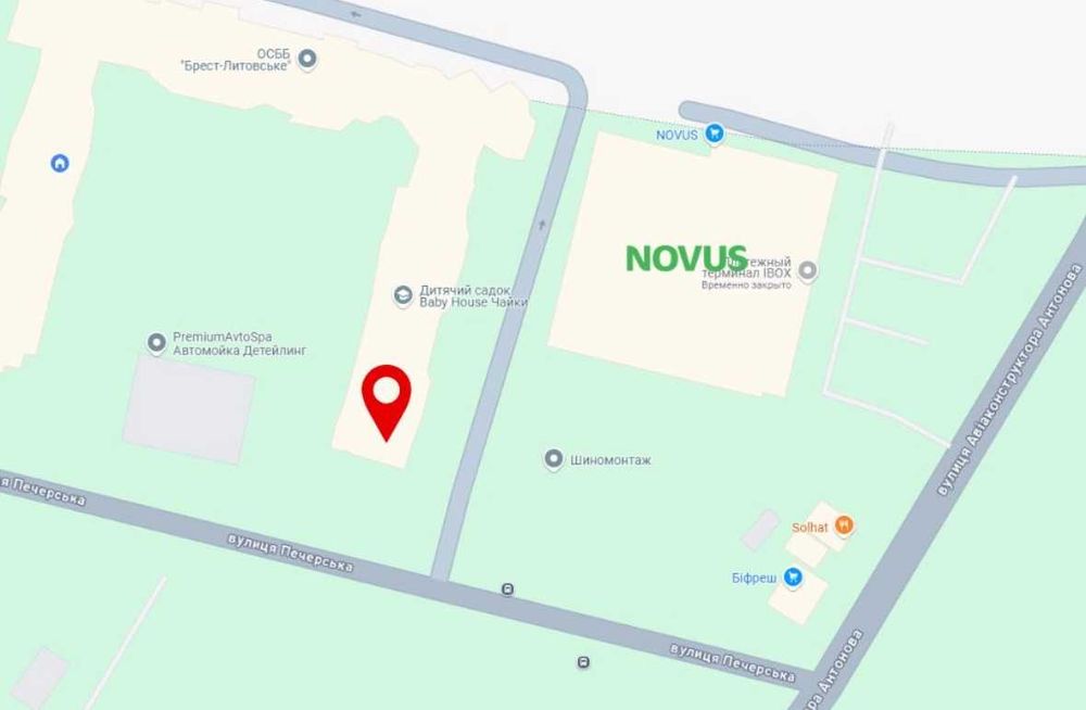 Оренда комерційної нерухомості с. Чайки