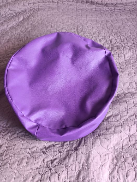Fioletowy Puf Siedzisko 40 cm średnica