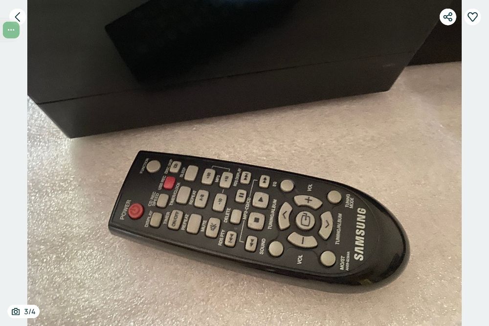 Pilot do DVD Samsung