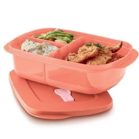 Crystalwave 1L com divisórias Tupperware Promoção