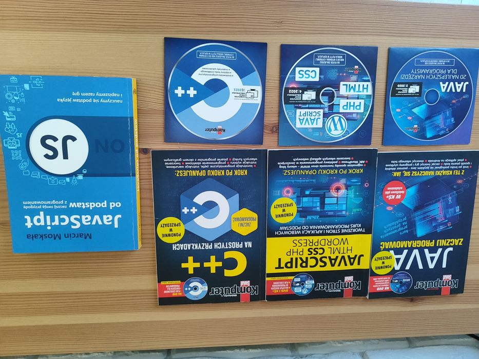 Javascript od podstaw, C++, Java, programowanie