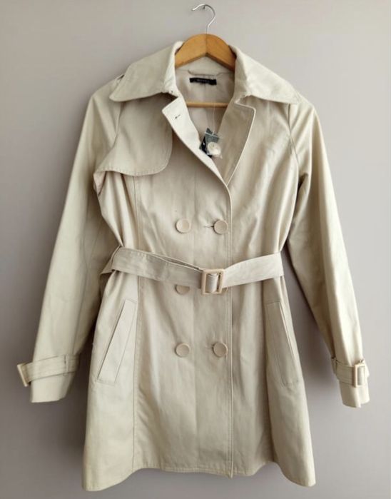 Новий котоновий тренч від dunnes 10 розмір S