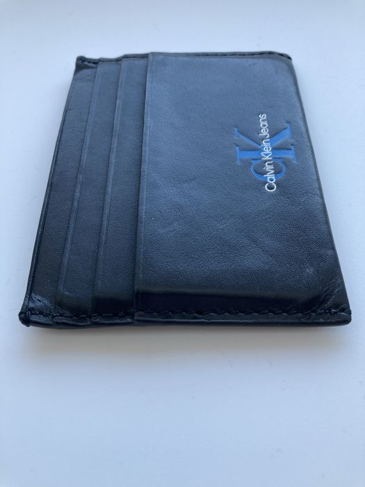 Dokumentnik * CALVIN KLEIN JEANS * Skóra * Czarny * UŻYWANY