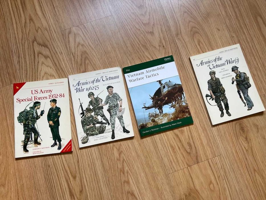 Livros da Guerra do Vietnam. Osprey.