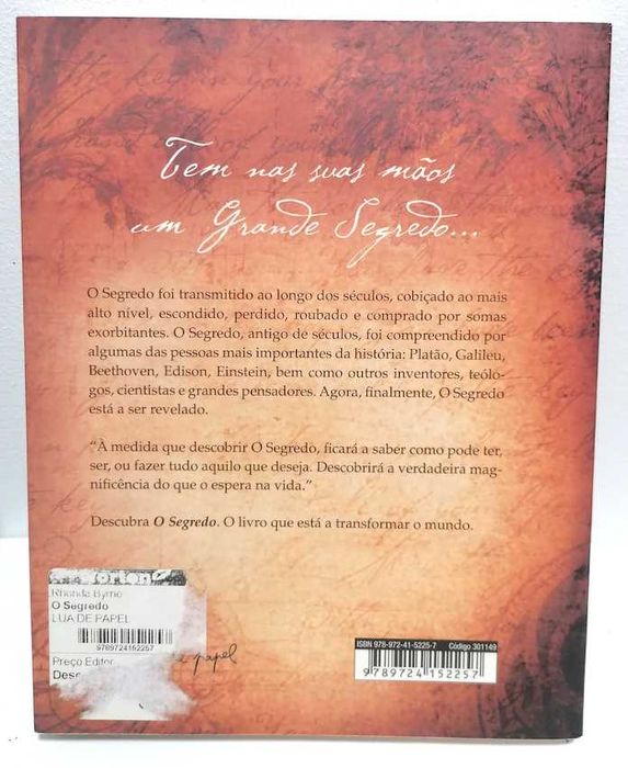The Secret - O Segredo, de Rhonda Byrne