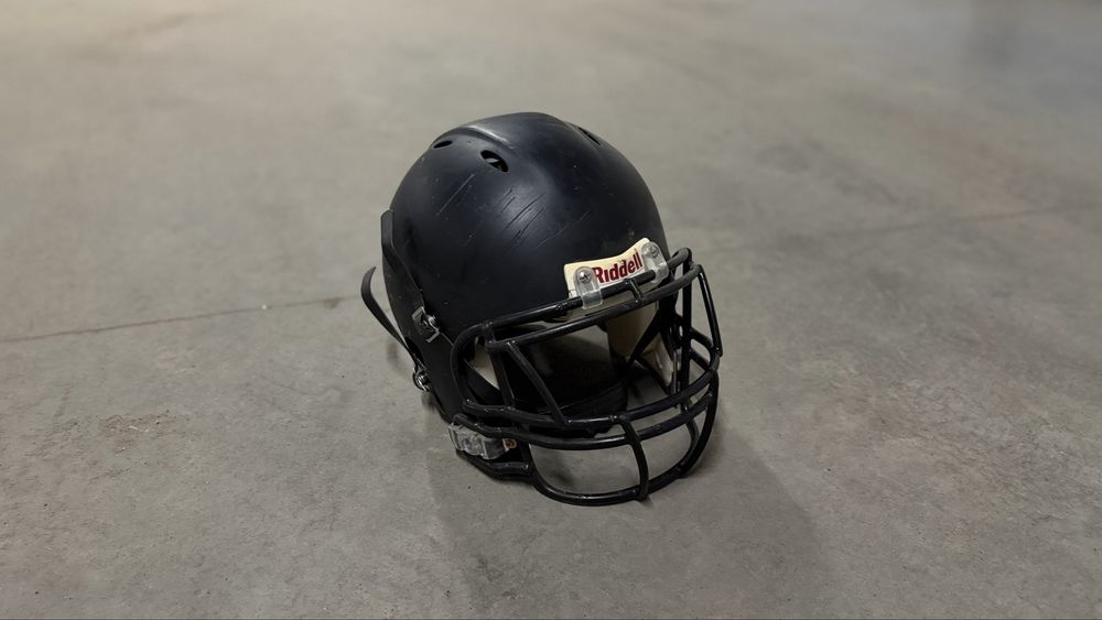Kask futbolowy Riddell L + facemask | czarny | używany