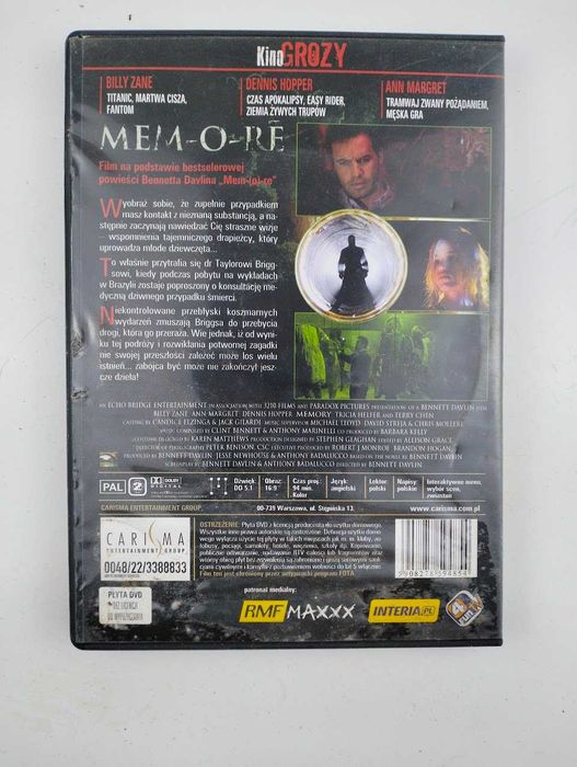 Mem-o-re film DVD