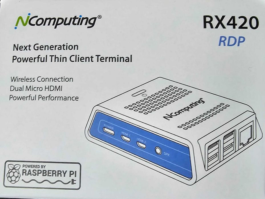 NCOMPUTING - Thin Client para nuvem RX420 (RDP) Raspberry Pi 4