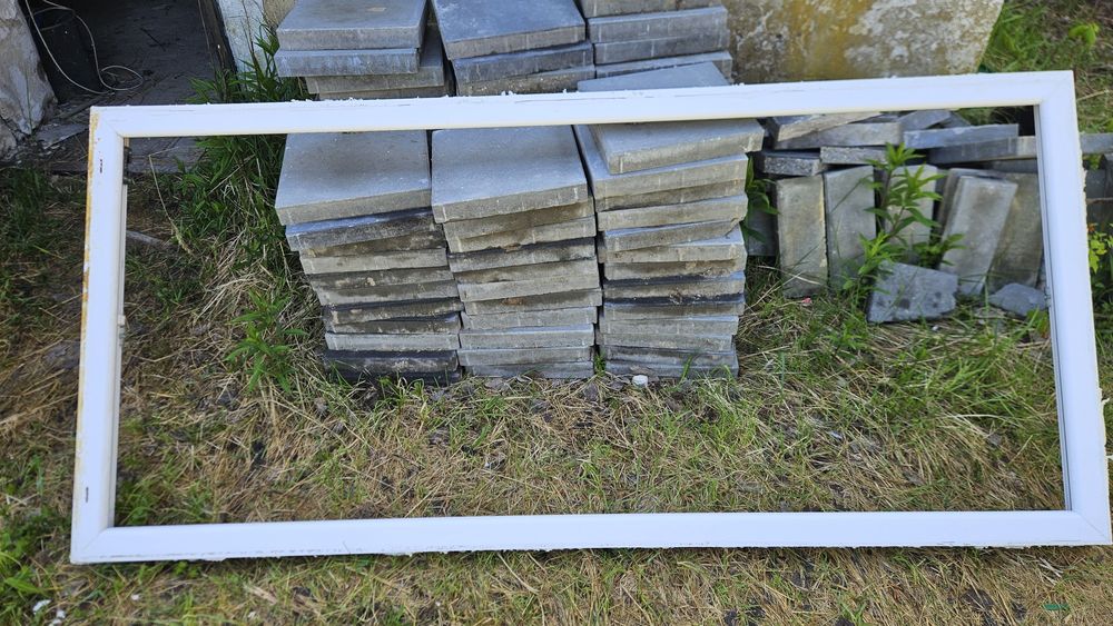 Okno balkonowe używane, 212 x 98