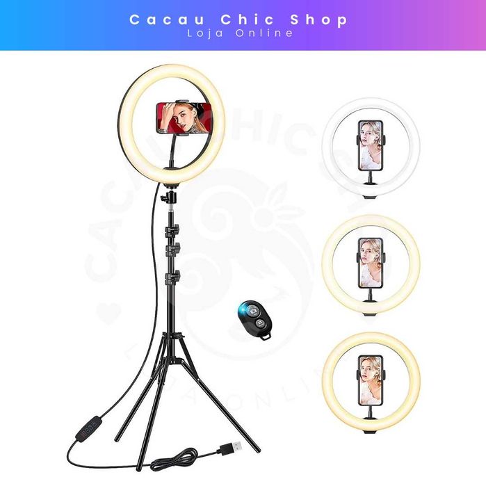 Ring Light Led 26,5cm + Comando / Micropigmentação E Microblading