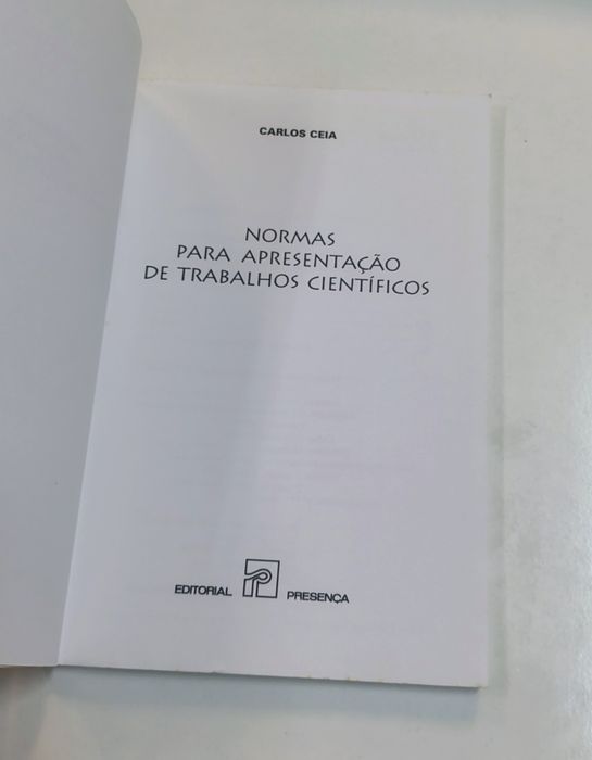 Normas para apresentação de trabalhos científicos, de Carlos Ceia

Edi