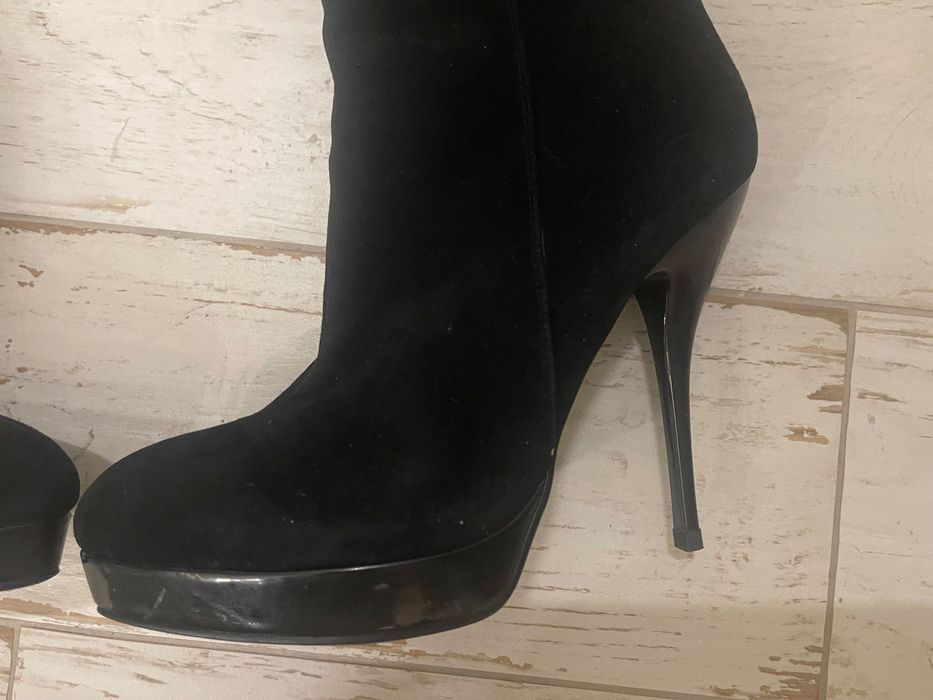 Antonio Biaggi Сапоги на шпильке натуральная замша с флисом р 39