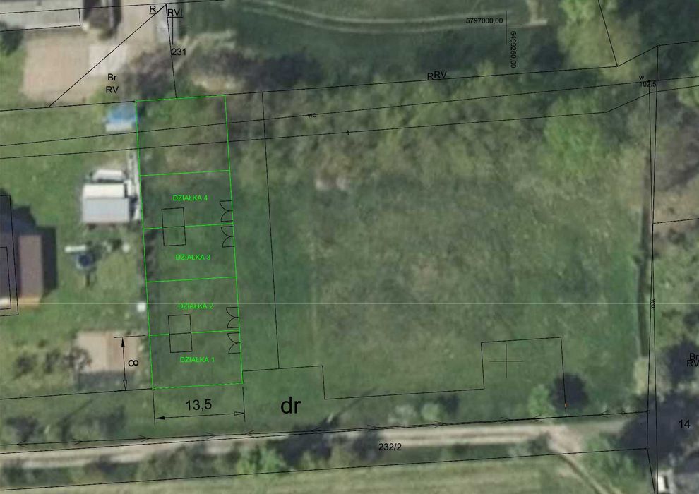 Do wynajęcia działka ogrodowa 108 m² m. Drążna. Do własnej aranżacji ogród, kemping, magazyn.