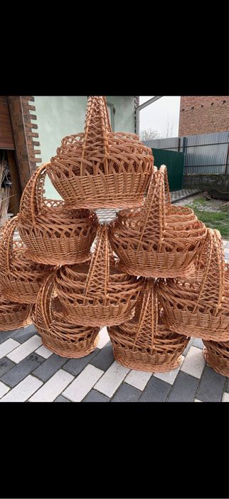 Кошики з лози.Пасхальні корзини.Опт кошиків