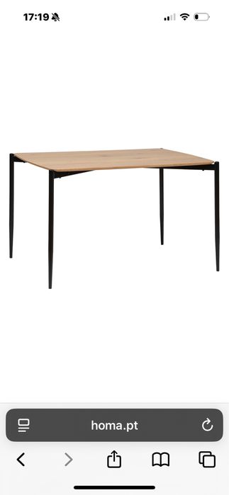 Mesa de Cozinha Moderna em MDF Castanho – Excelente Estado
