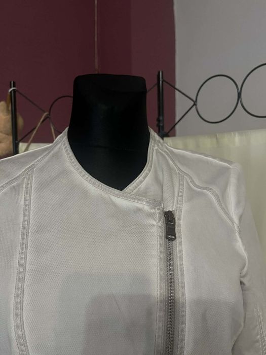 Kurtka ramoneska dwa zamki w stylu Dirty Wash Taifun