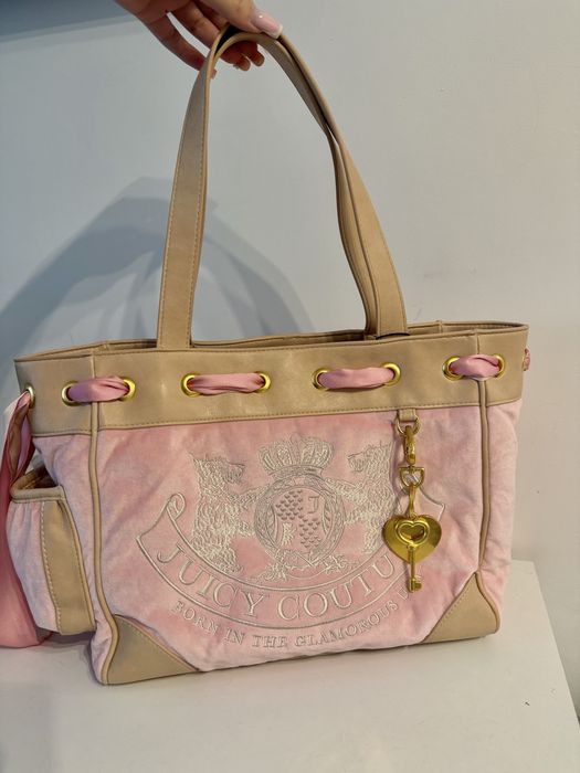 nowa rozowa torebka juicy couture duza shopper vintage y2k