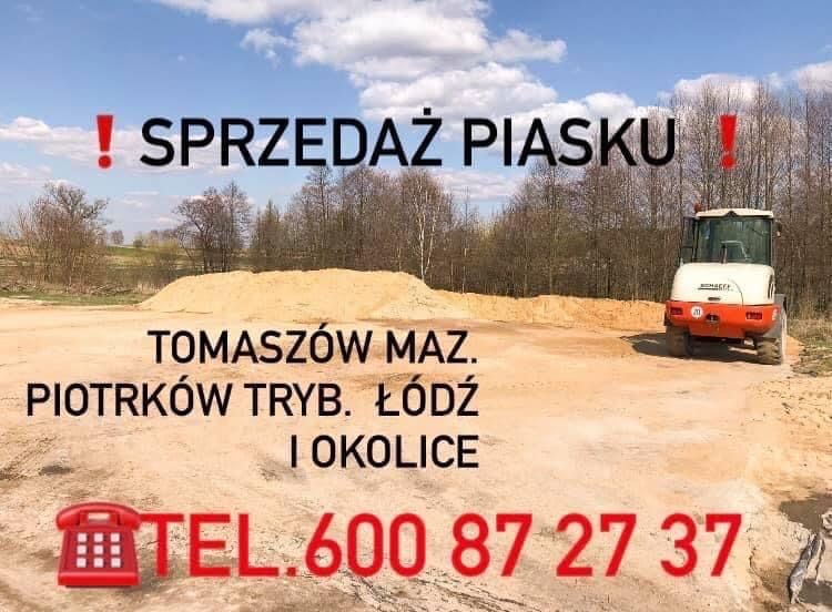 Piach płukany piasek do wylewek Piotrków Tryb