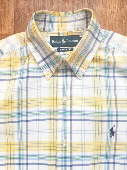 Теніска чоловіча Ralph Lauren оригінал, в клітинку, розмір S , M