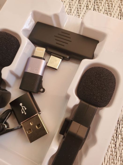 Петличні мікрофони 2 шт. для Android, ПК, iPhone Петличка