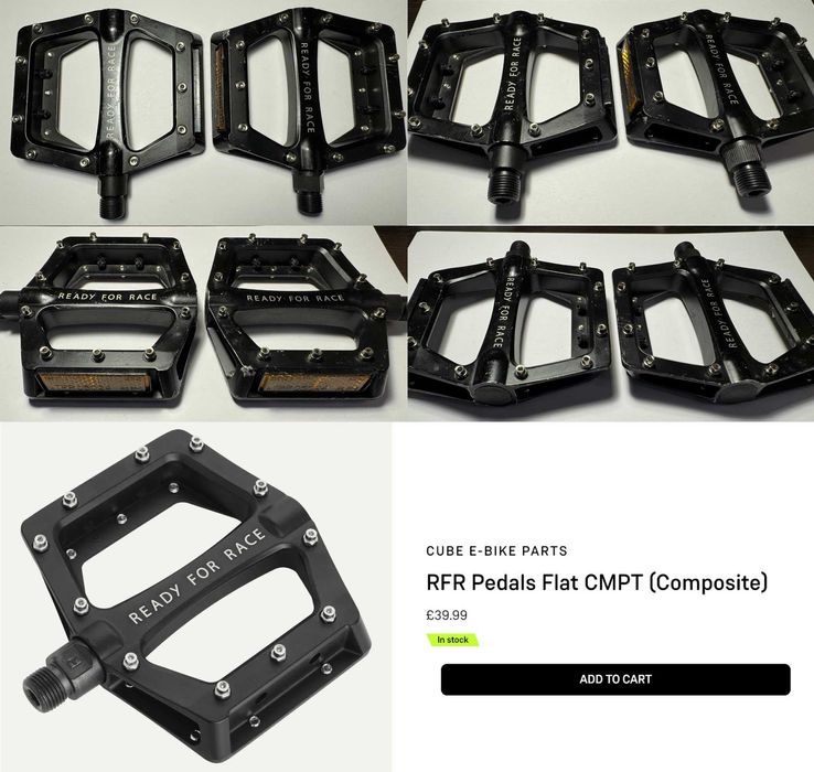 Велосипедні педалі CUBE RFR Flat Race / CMPT / ETP