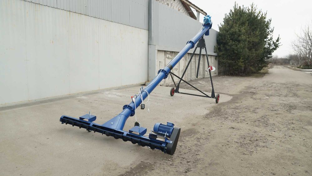 Шнековий навантажувач з протравлювачем Ø159мм*8м*380В - ЛІДЕР ПРОДАЖУ!