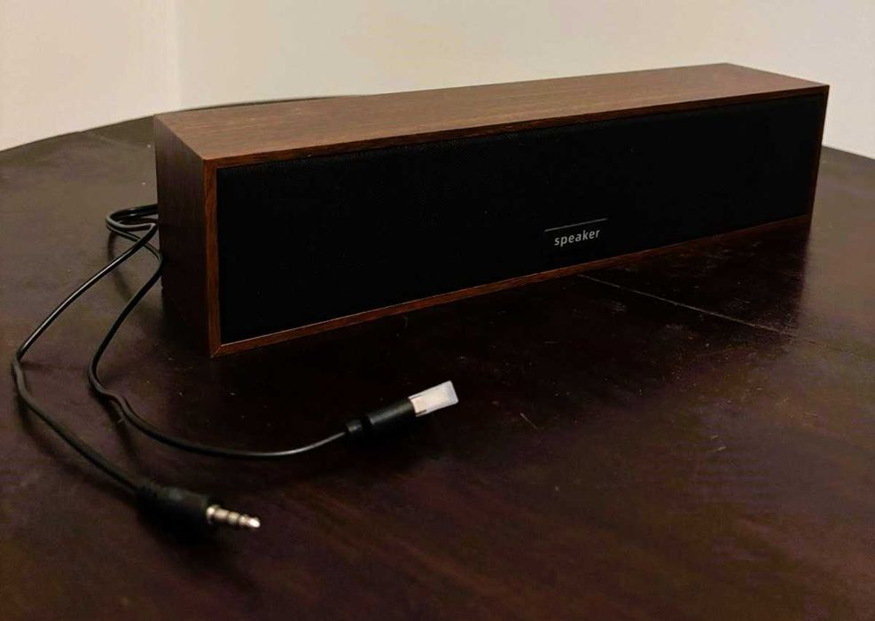 Coluna de Som Speaker Compacta Premium – Nitidez para PC ou Projetor