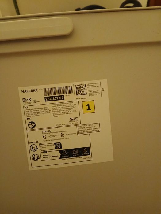 Caixote lixo Ikea nunca usado