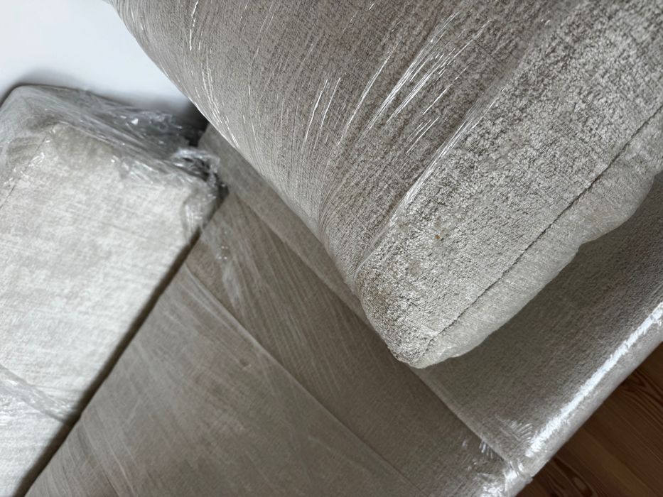 Sofá 3 lugares - branco pérola