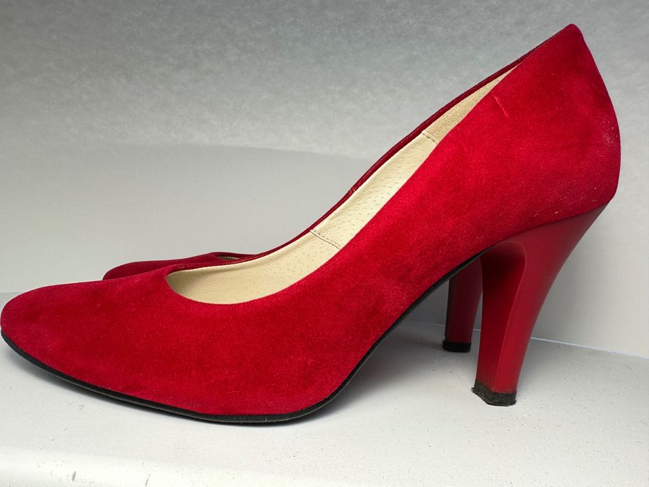 Buty szpilki czerwone 38