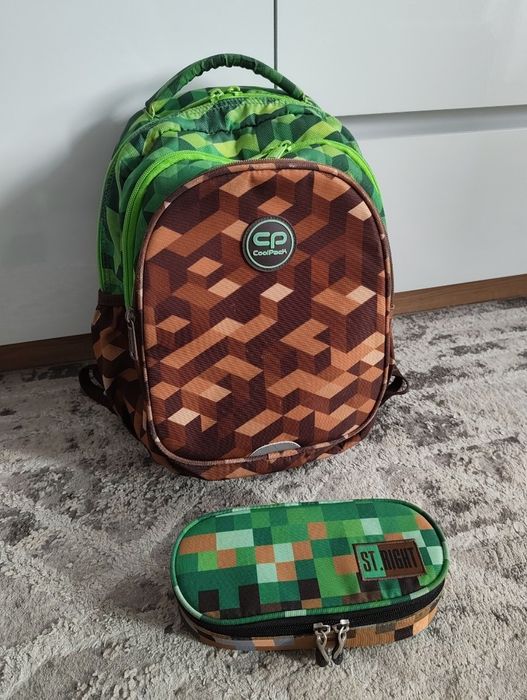 Plecak Coolpack i piórnik Minecraft