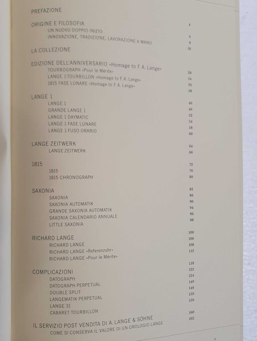 A. Lange&Sohne, Livro Relógios Tradizione Creatrice, 2010/11, 165 Anos