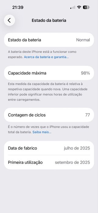 Iphone 15 128GB Preto