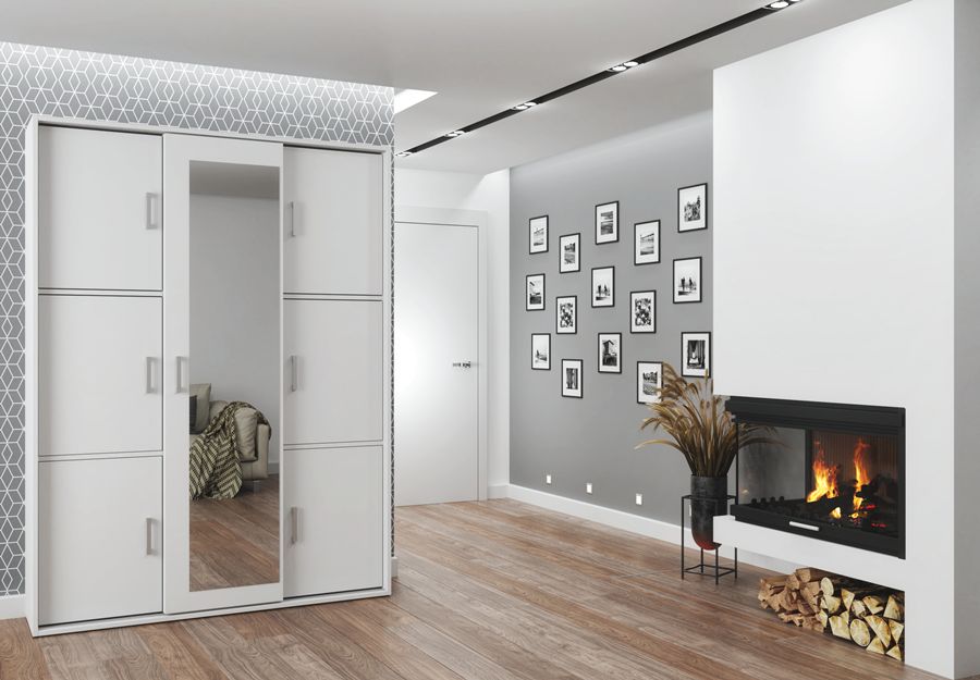 Szafa garderoba do przedpokoju z lustrem 150 cm głębokość 40 cm