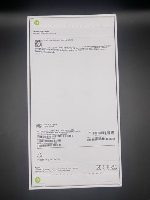 Apple Iphone 16 Pro Max 1TB Desert Titanium