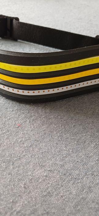 Latarka czolowa  LED, 3 paski, czujnik ruchu, nowa