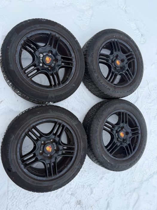 Porsche Cayen колеса 4шт диски 5*130 8J ET57 7L5601025A 235/60r18 зима