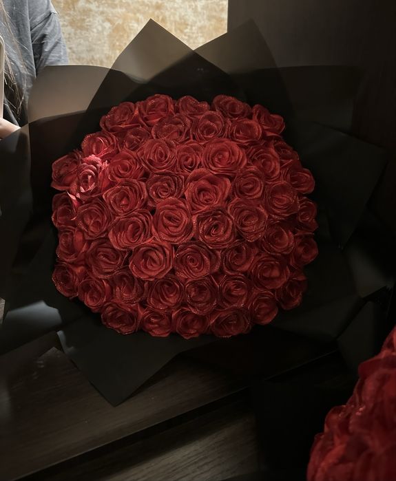 Букетики из атлосных лент