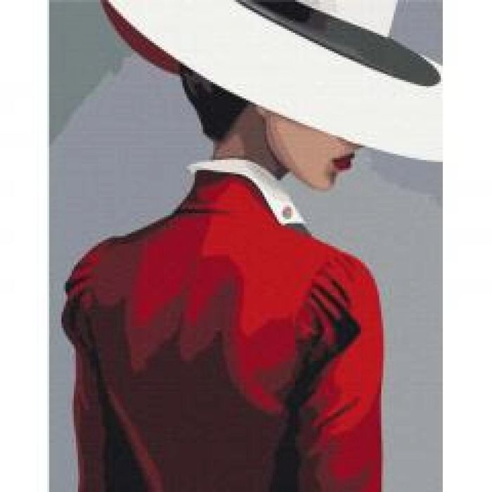 Malowanie po numerach - Sekret czerwieni 40x50cm Twoje Hobby ,417x513