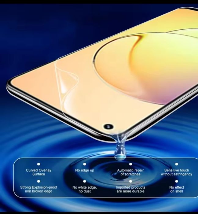Гидрогелевая, защитная плёнка с олеофобным покрытием  Realme  X2 ,XT